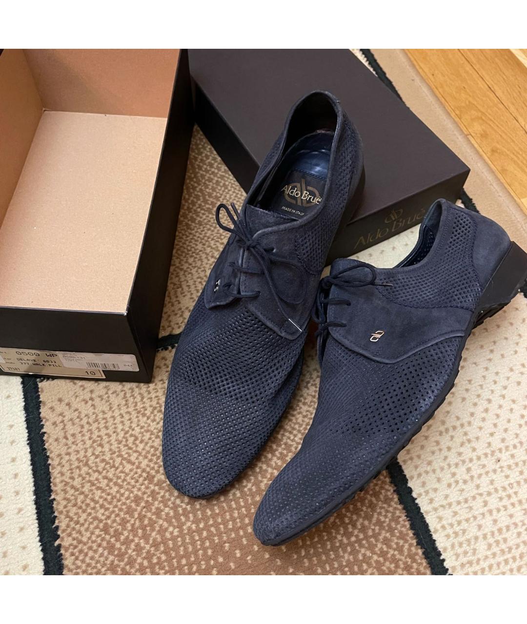 ALDO BRUE Темно-синие замшевые туфли, фото 2