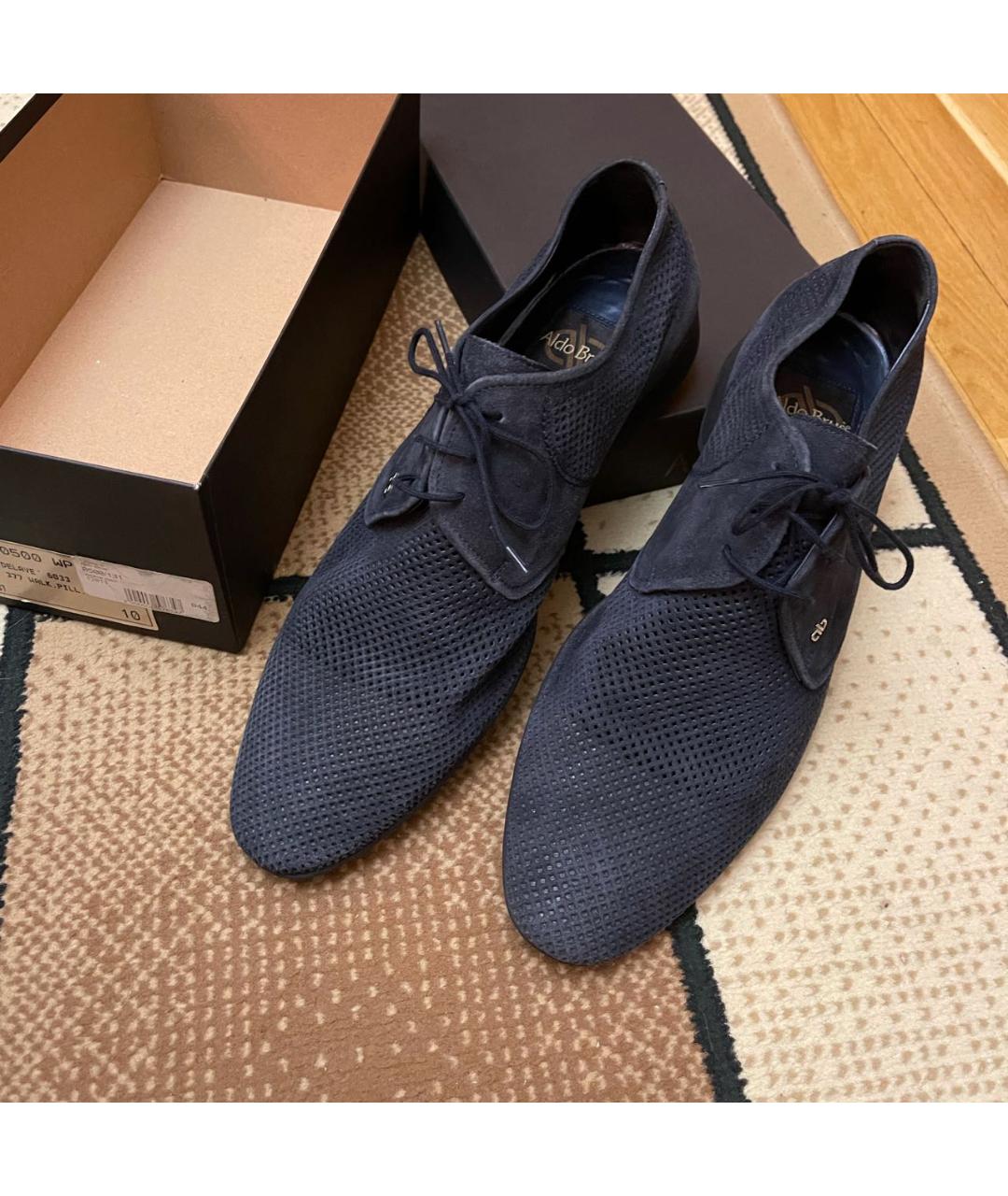ALDO BRUE Темно-синие замшевые туфли, фото 7