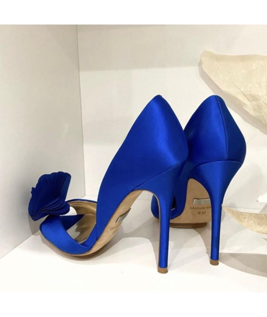 BADGLEY MISCHKA Синие текстильные туфли, фото 3