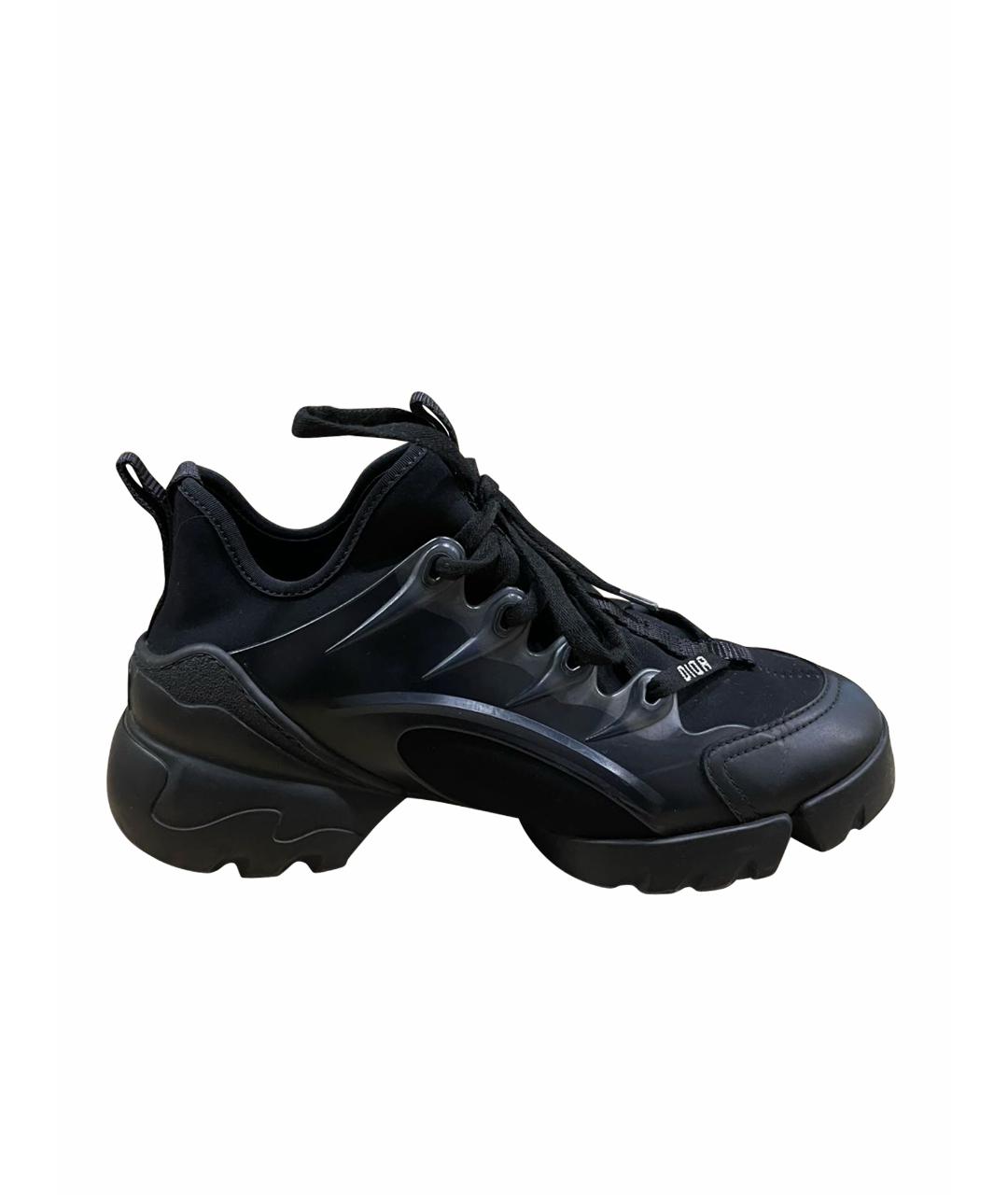 CHRISTIAN DIOR PRE-OWNED Черные кожаные кроссовки, фото 1