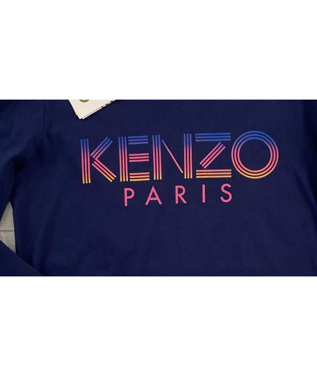 KENZO KIDS Темно-синий хлопковый детская футболка / топ, фото 4