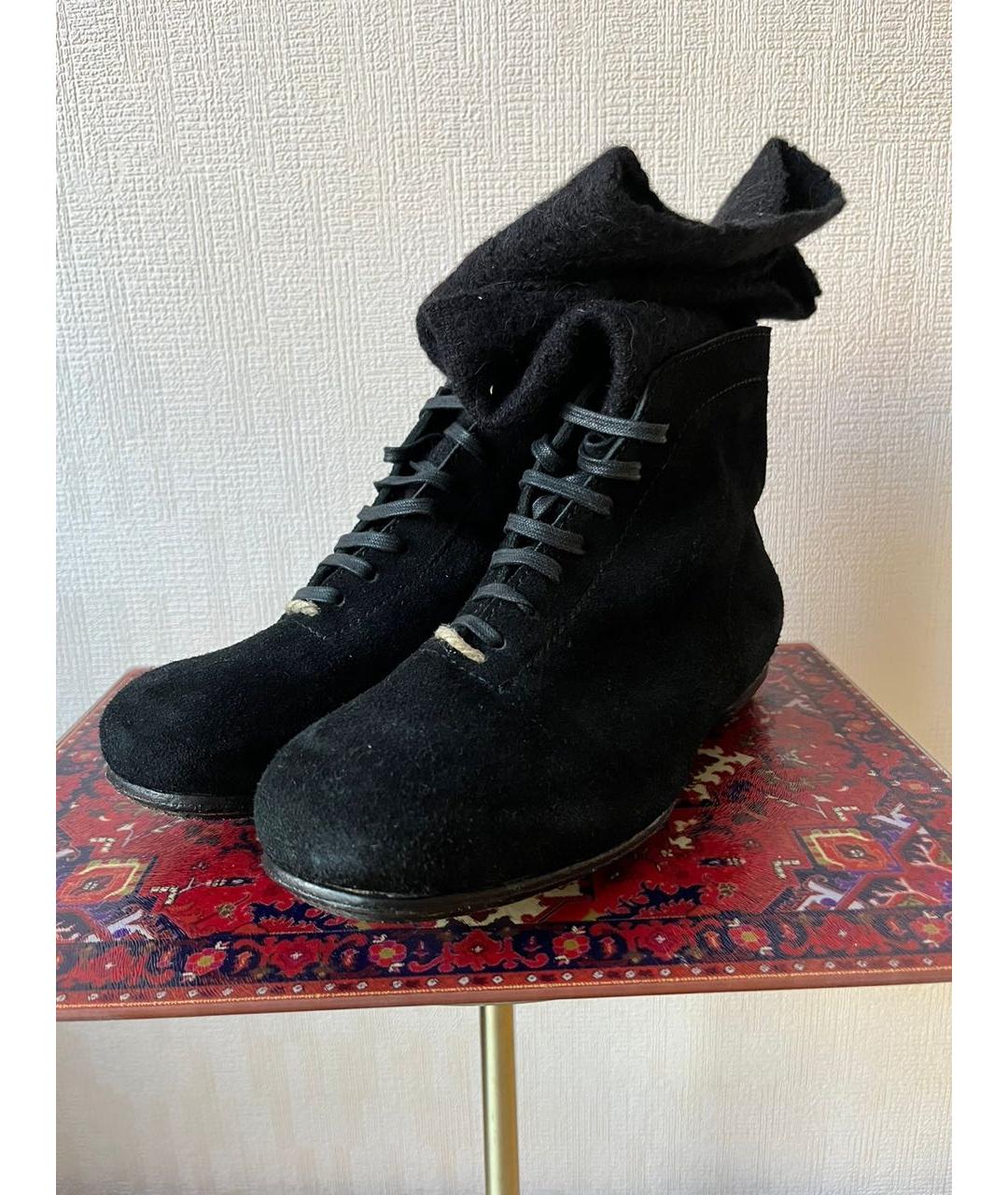 LOST & FOUND RIA DUNN Черные замшевые ботинки, фото 2