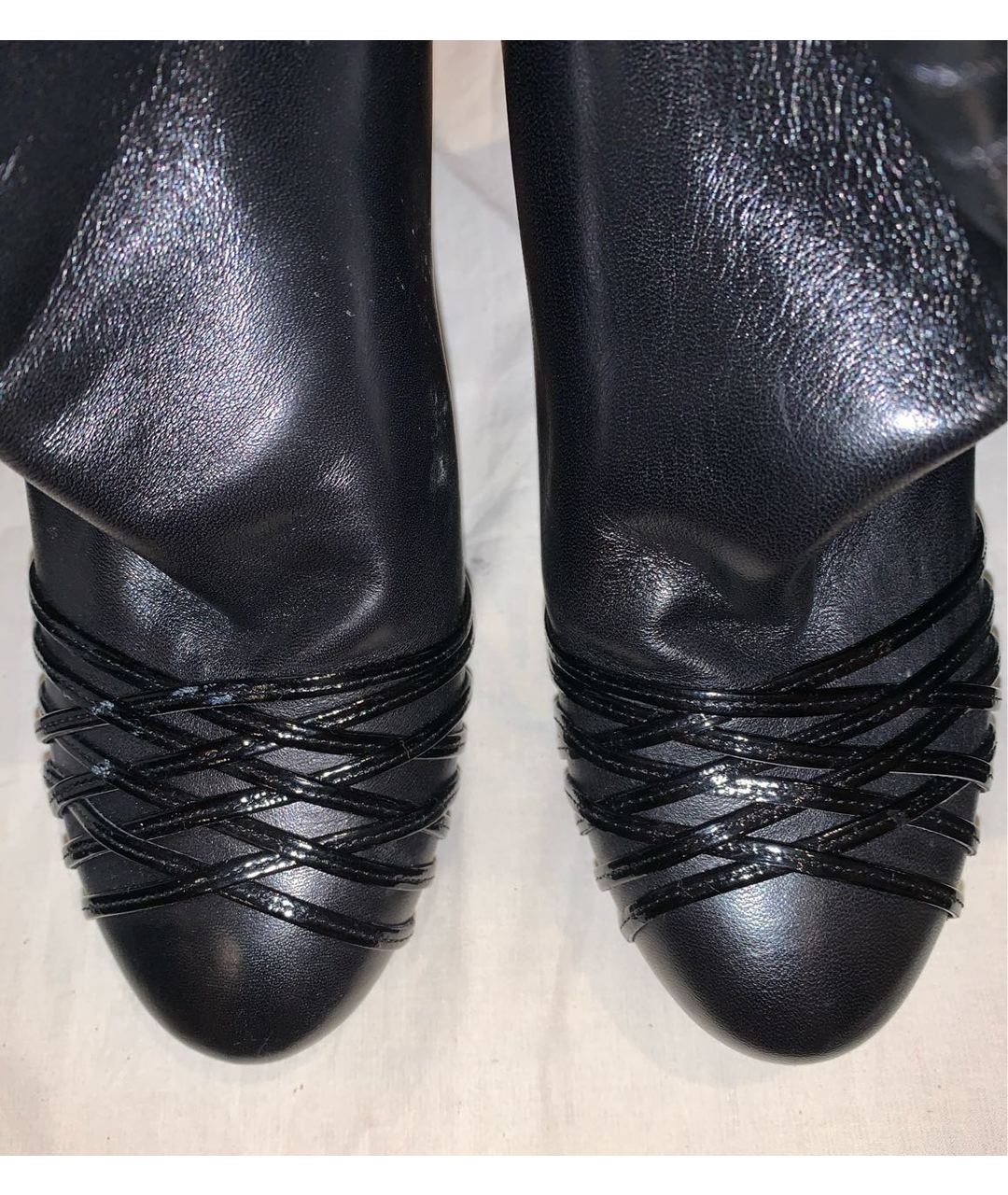 CHRISTIAN DIOR PRE-OWNED Черные кожаные сапоги, фото 3