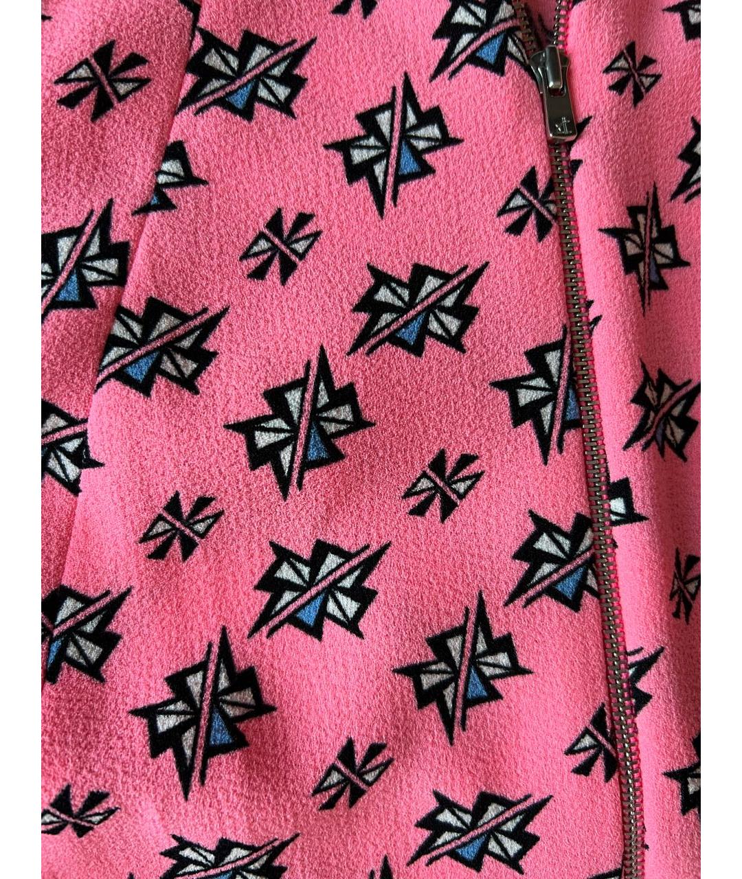 SANDRO Розовое полиэстеровое повседневное платье, фото 6