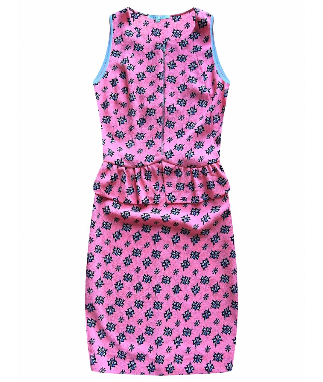 SANDRO Розовое полиэстеровое повседневное платье, фото 1