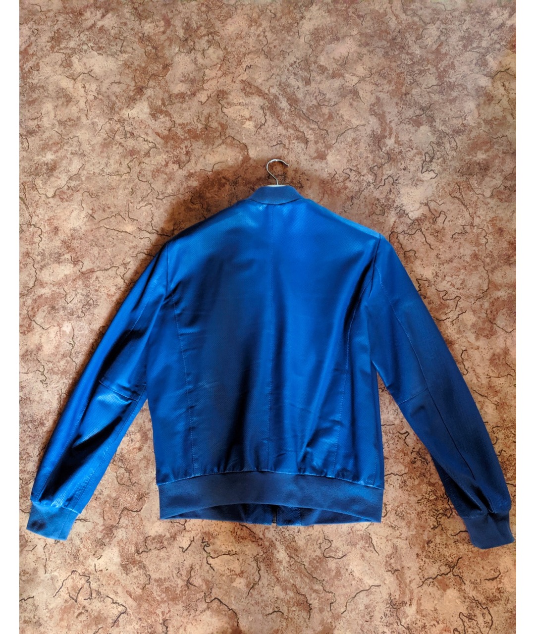 BIKKEMBERGS Синяя кожаная куртка, фото 2