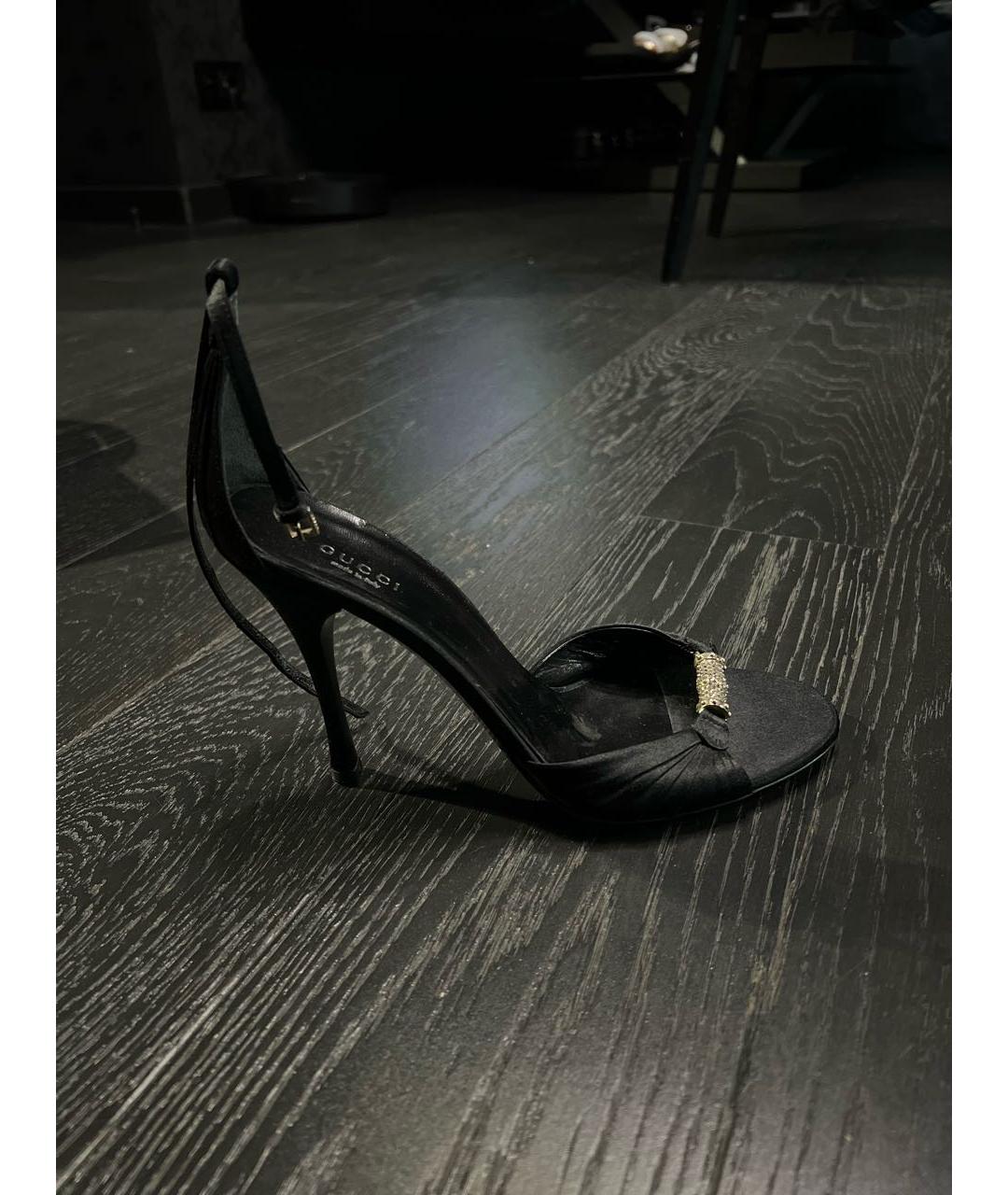GUCCI Черные босоножки, фото 7