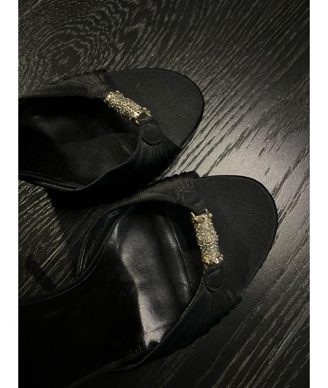 GUCCI Черные босоножки, фото 4