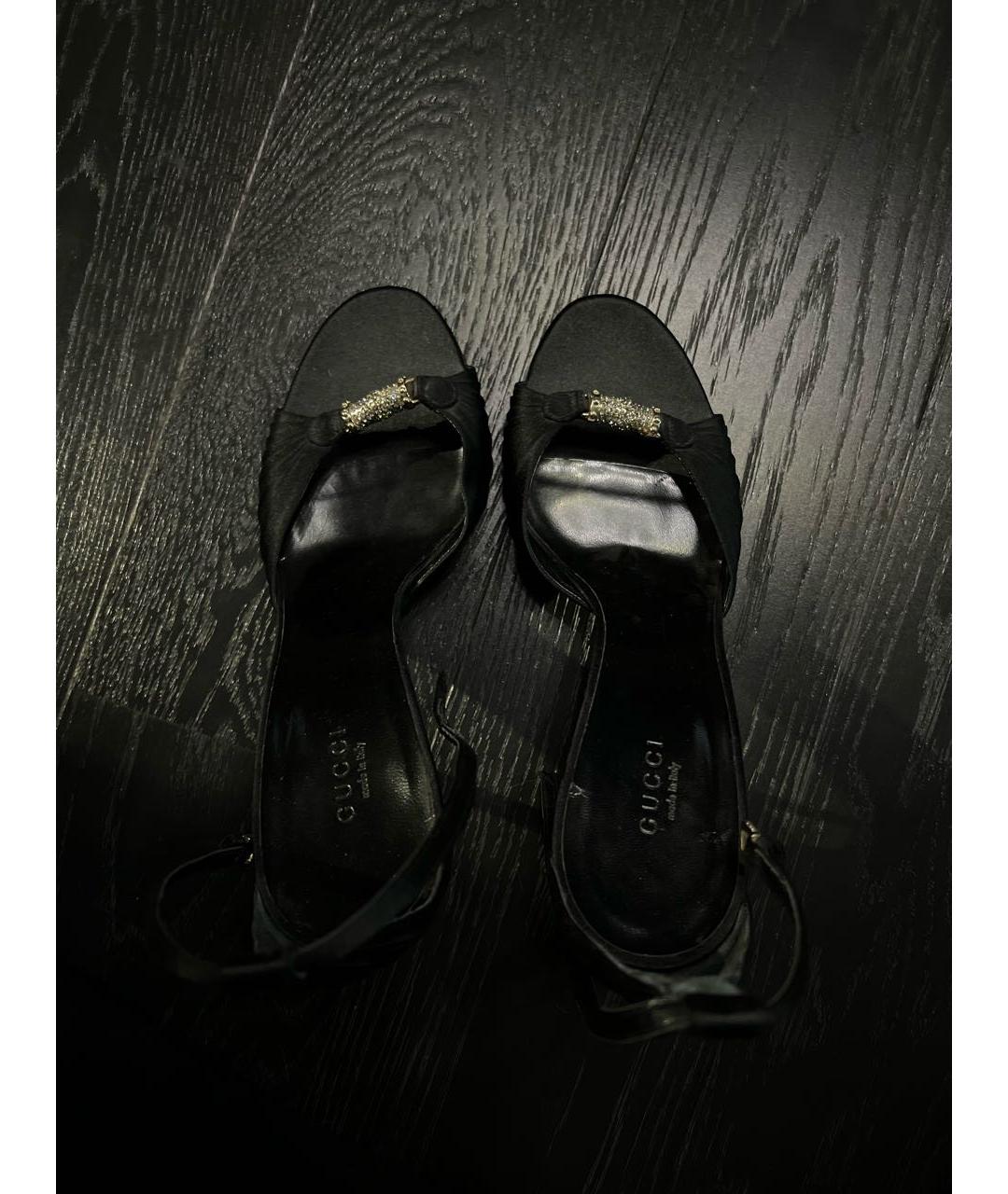 GUCCI Черные босоножки, фото 2
