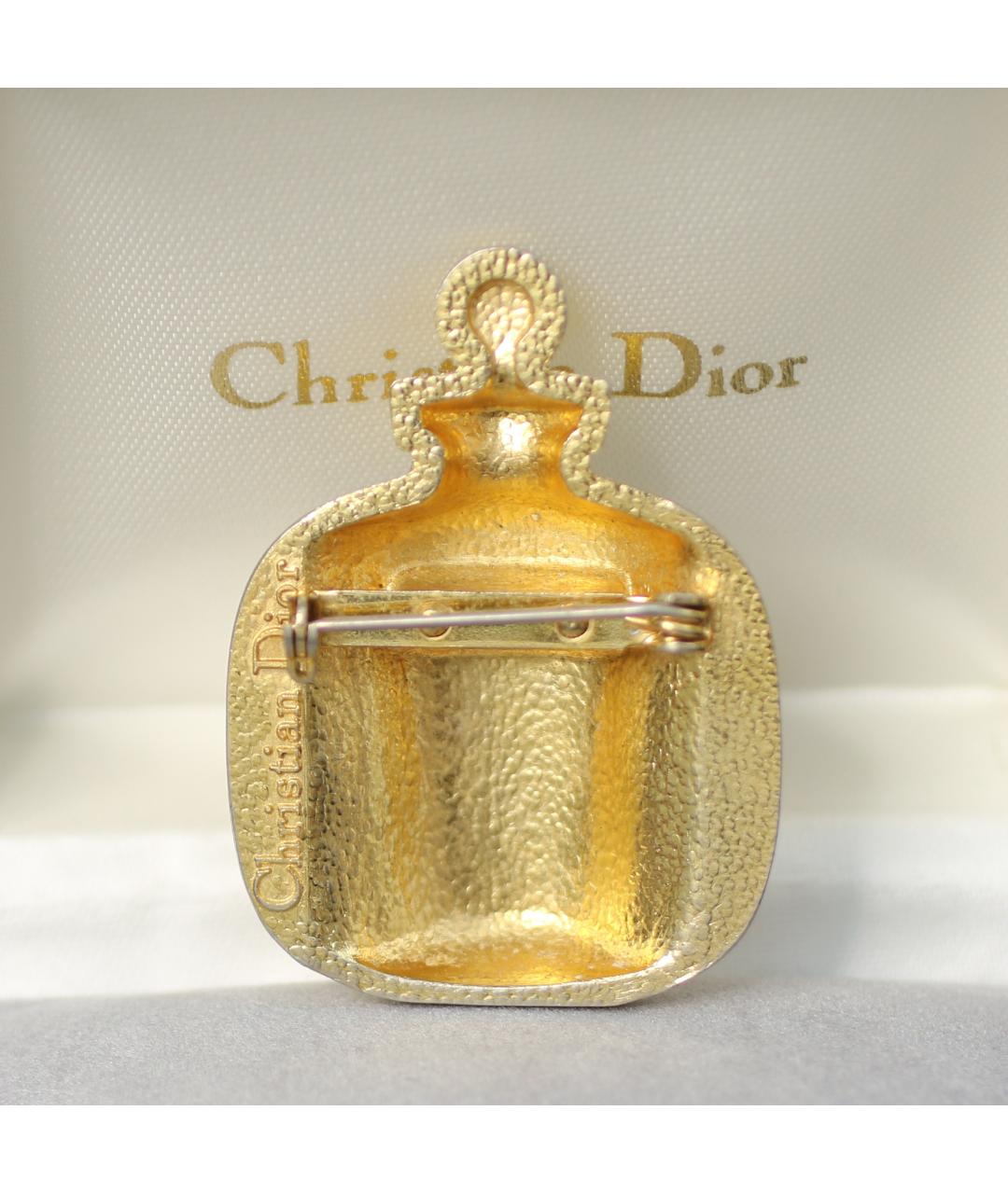 CHRISTIAN DIOR Золотая позолоченная булавка / брошь, фото 6