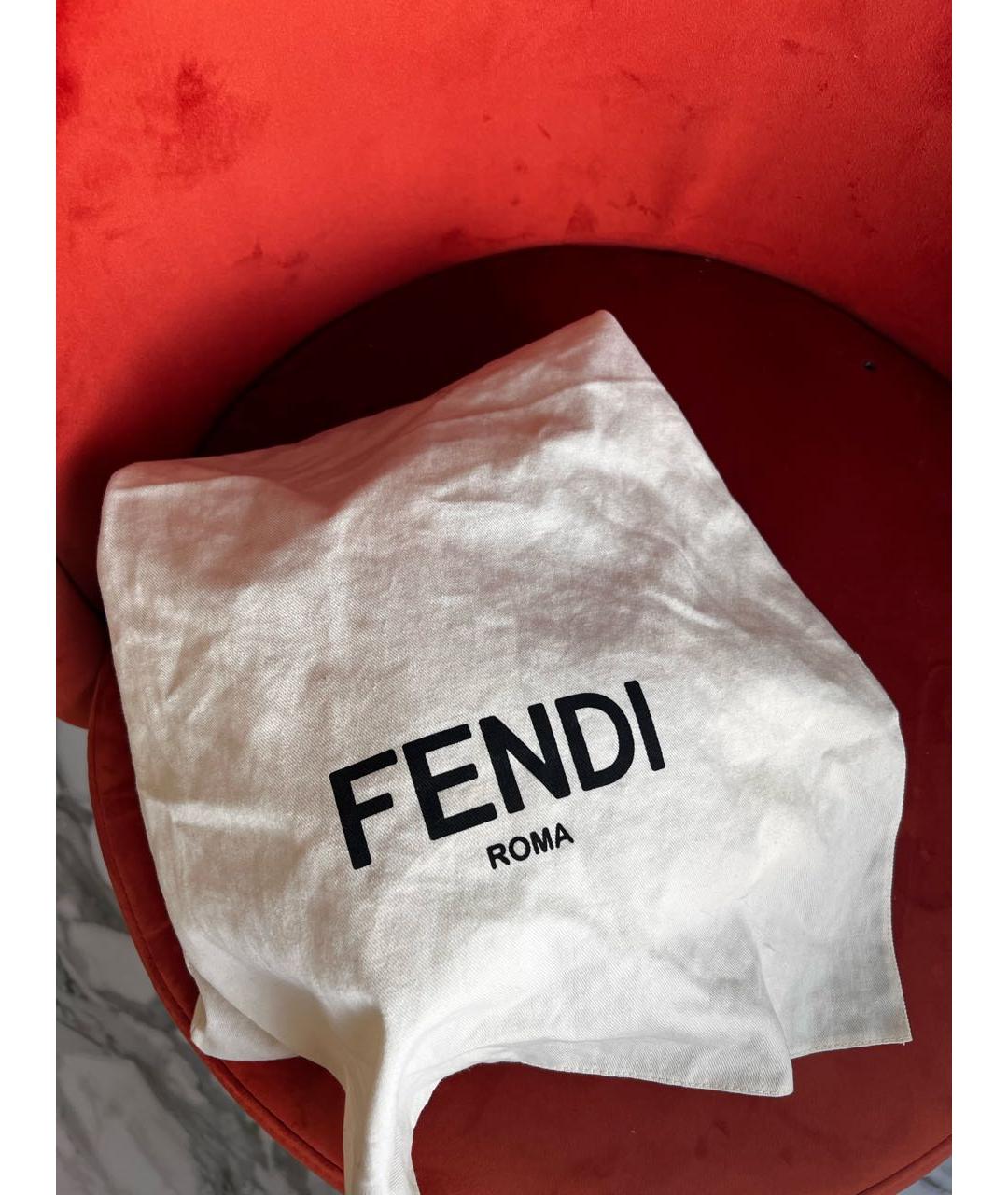 FENDI Коричневая шерстяная шапка, фото 7