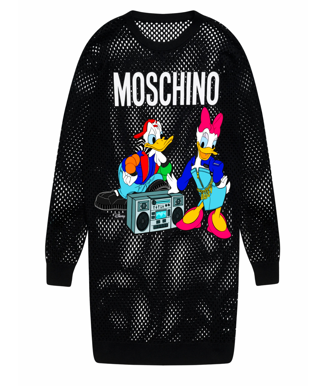 MOSCHINO Черный хлопковый джемпер / свитер, фото 1