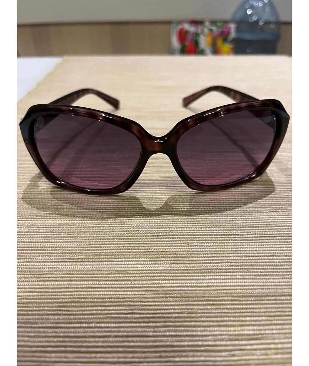 DKNY Бордовые пластиковые солнцезащитные очки, фото 7
