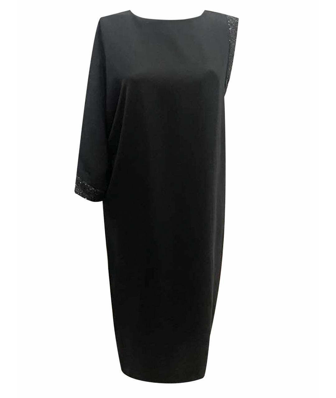 FRANKIE MORELLO Черное полиэстеровое коктейльное платье, фото 1