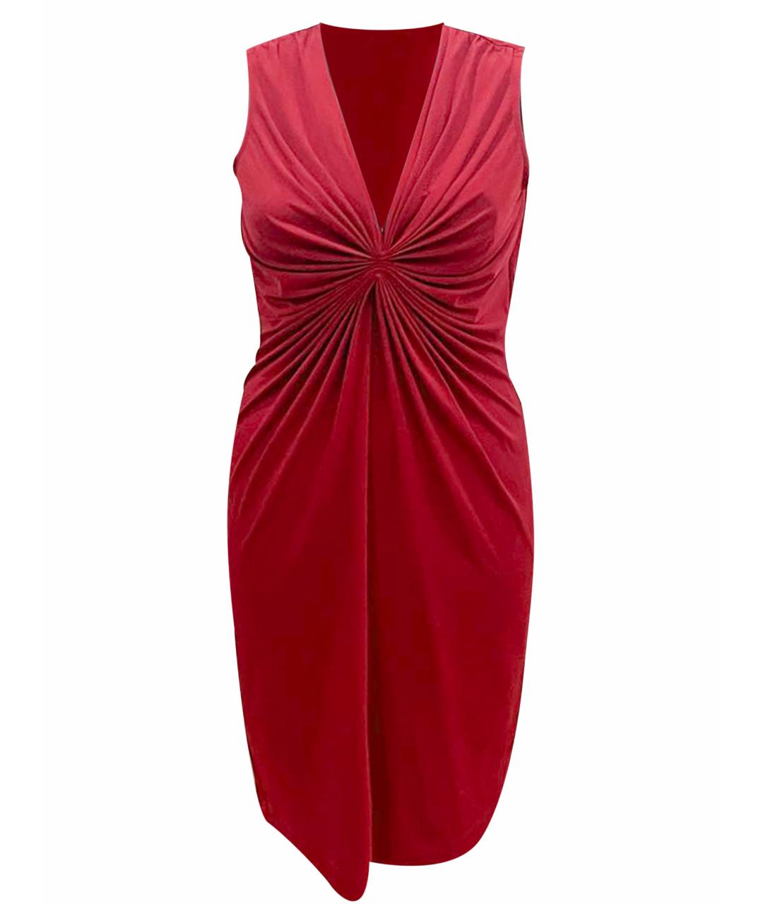 ARMANI JEANS Бордовое полиэстеровое коктейльное платье, фото 1