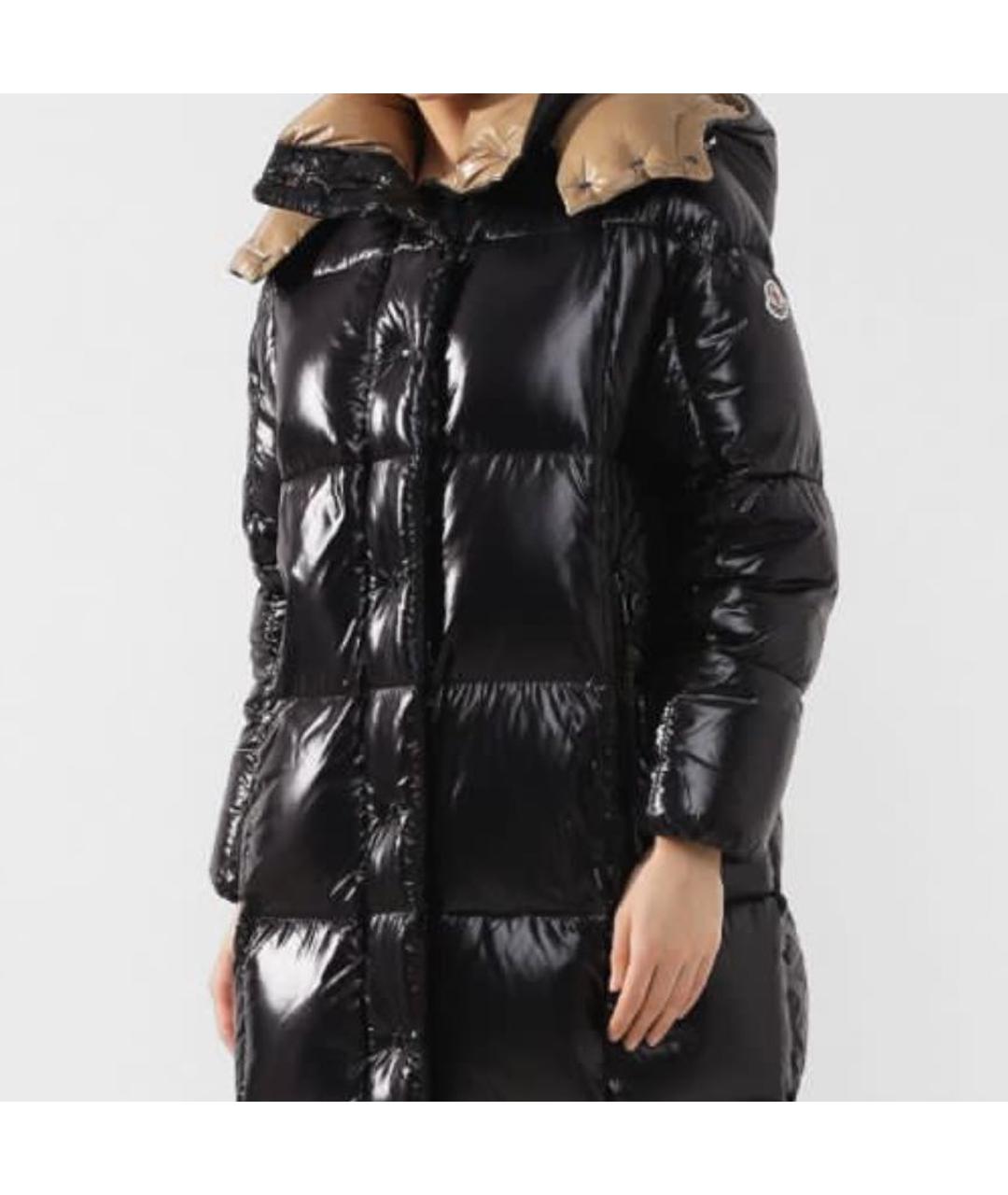 MONCLER Черный пуховик, фото 3