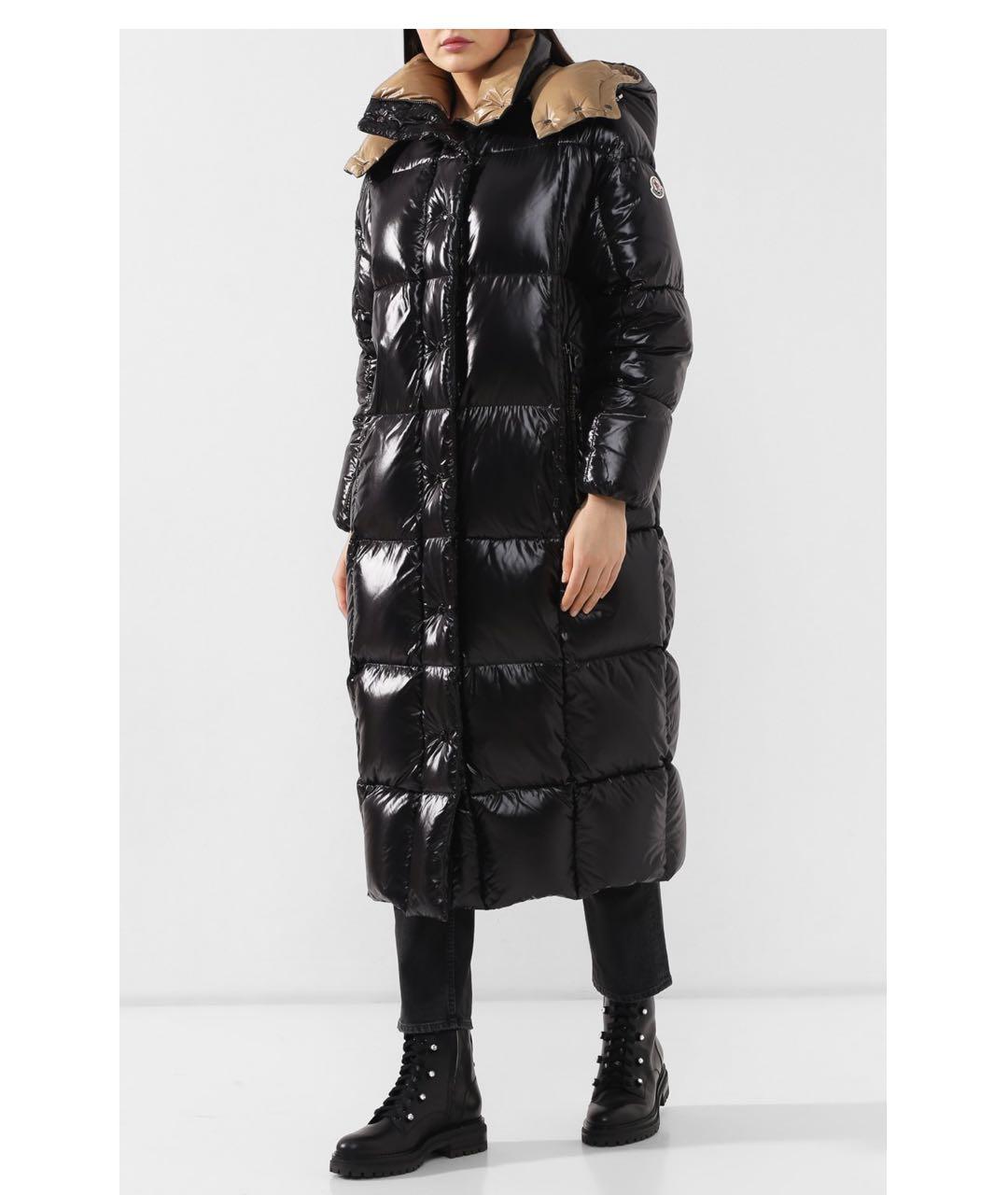 MONCLER Черный пуховик, фото 2