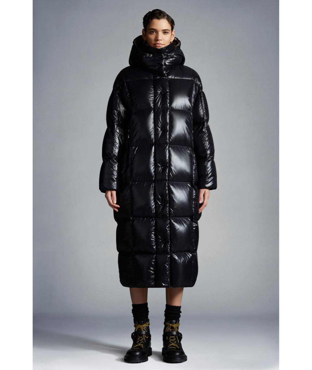 MONCLER Черный пуховик, фото 7