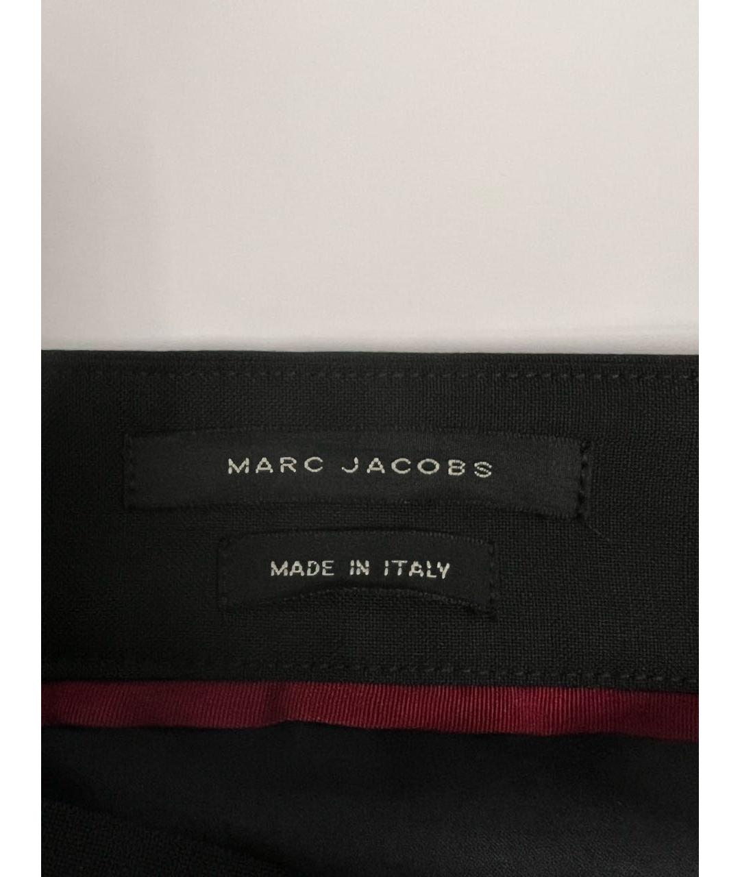 MARC JACOBS Темно-синие шерстяные классические брюки, фото 6