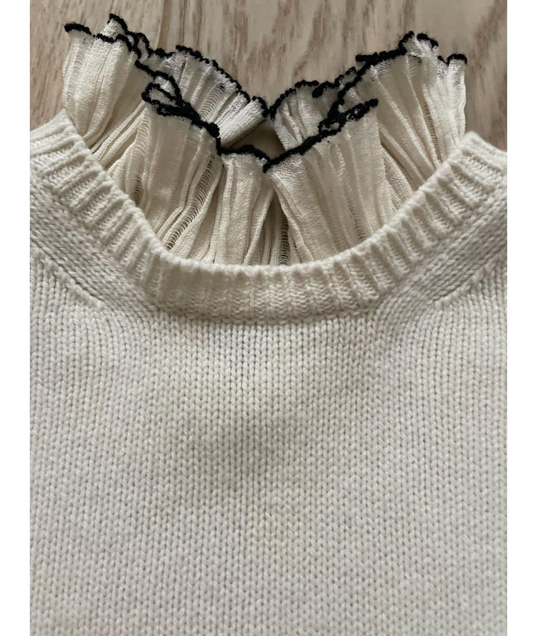 ALEXANDER MCQUEEN Белый шерстяной джемпер / свитер, фото 2