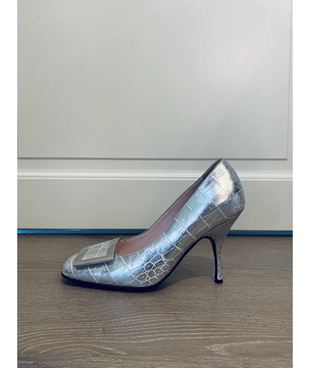 CELINE PRE-OWNED Серебряные кожаные туфли, фото 7