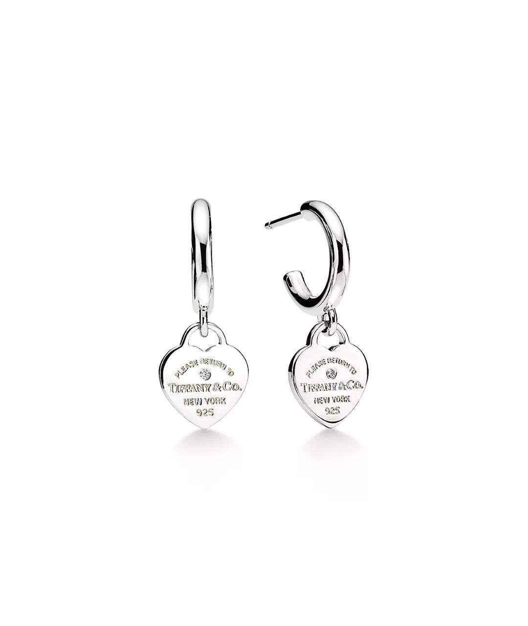 TIFFANY&CO Серебряные серебряные серьги, фото 1
