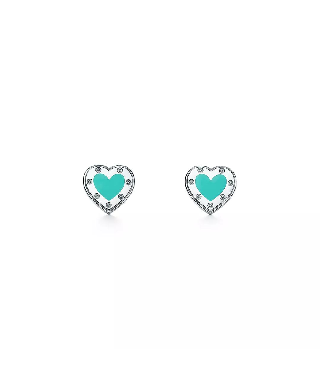 TIFFANY&CO Бирюзовые серебряные серьги, фото 1