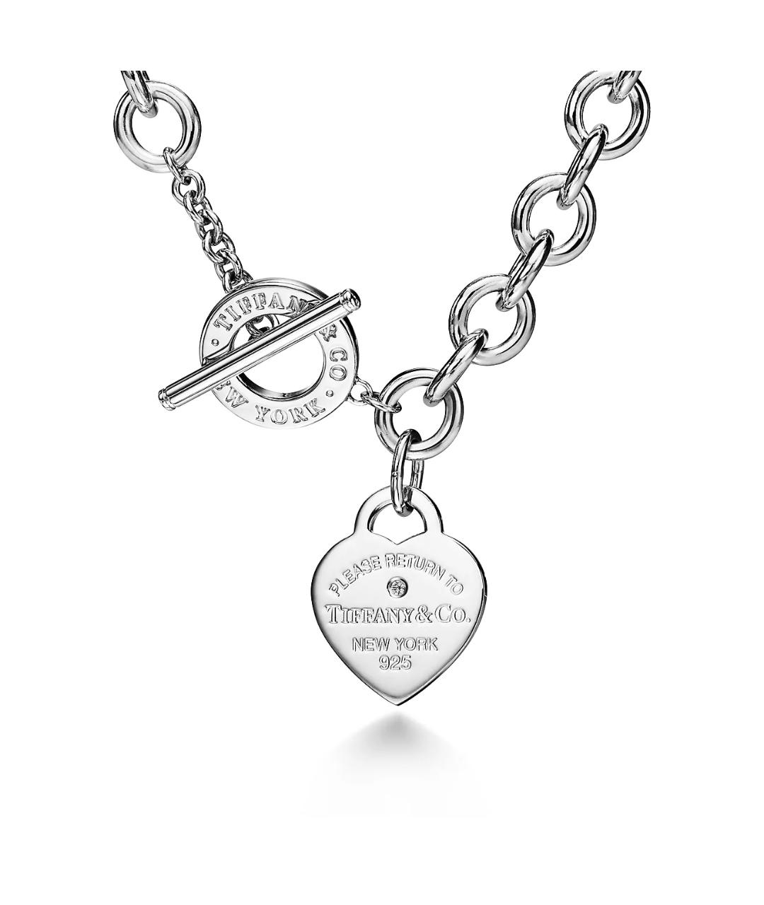 TIFFANY&CO Серебряное серебряное колье, фото 5