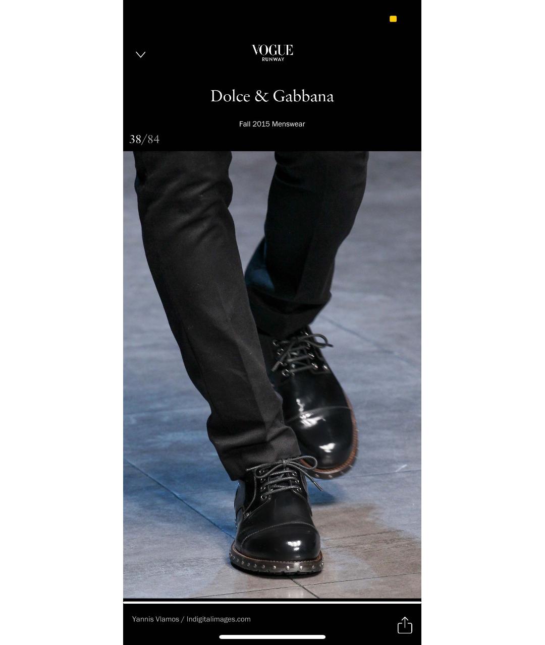DOLCE&GABBANA Черные кожаные туфли, фото 8