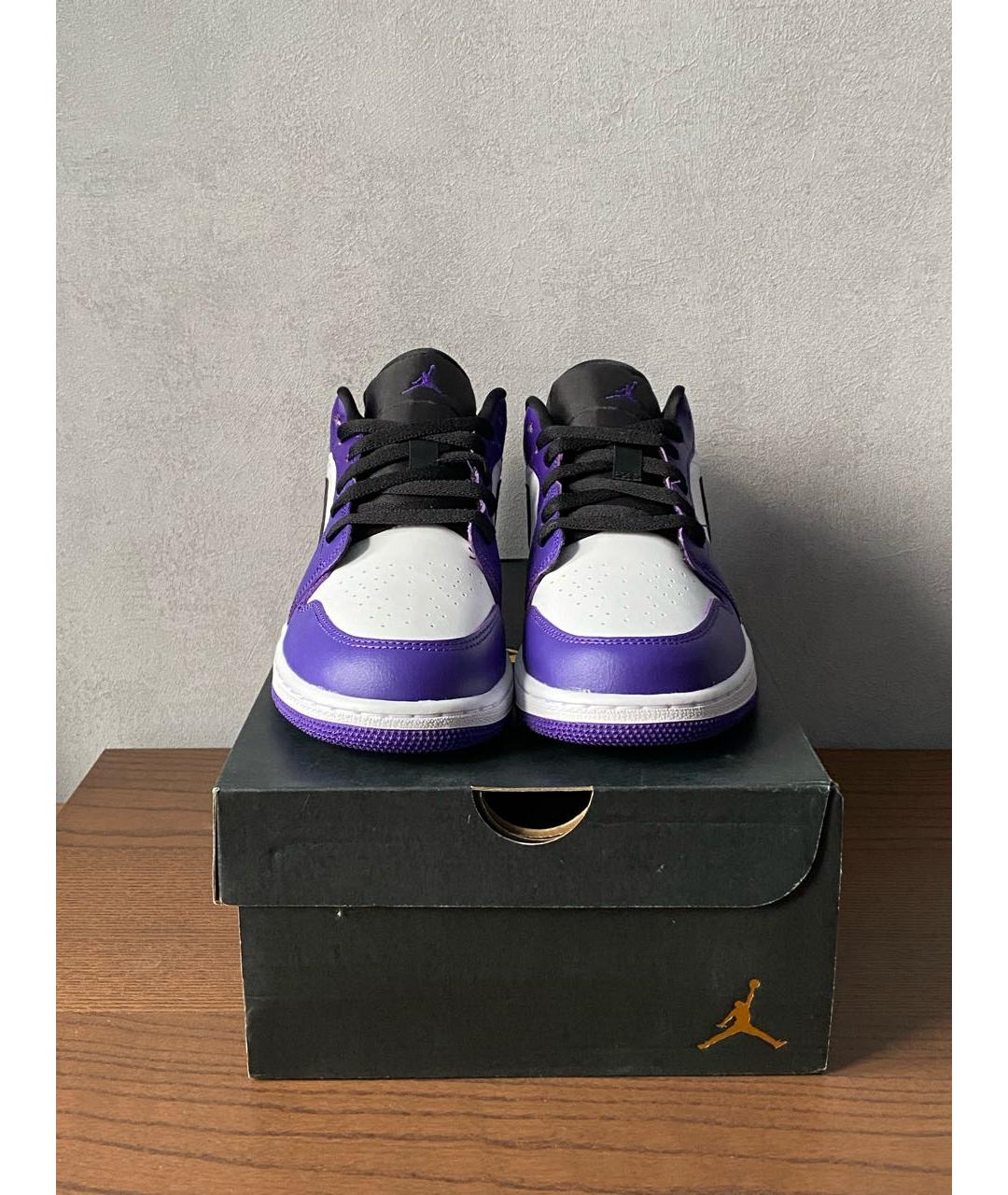 JORDAN Фиолетовые кроссовки из искусственной кожи, фото 2