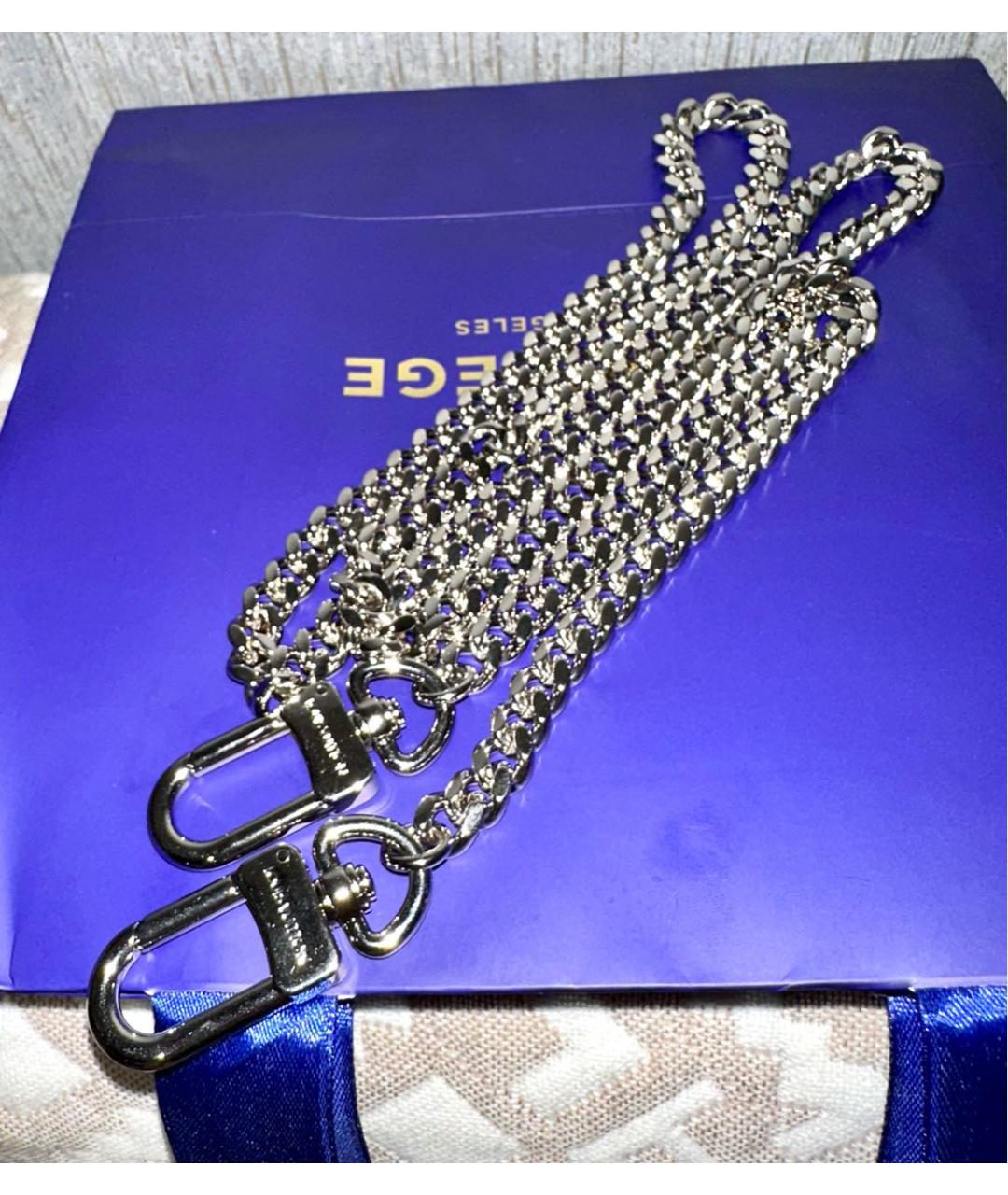 LOUIS VUITTON PRE-OWNED Серебрянный пелетеный ремень, фото 9