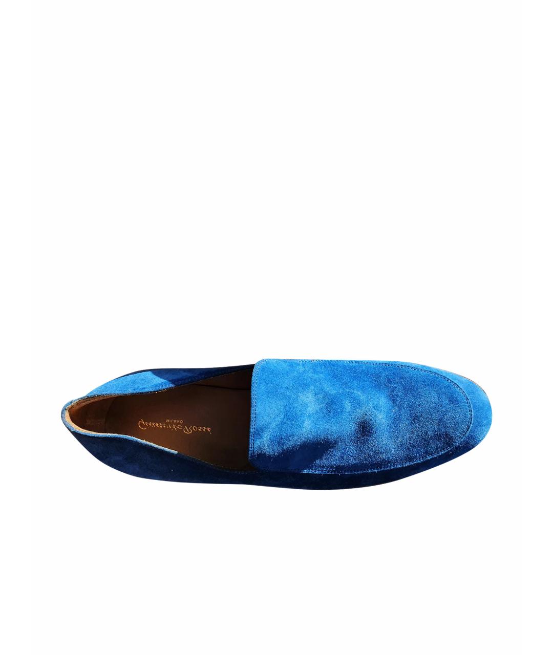 GIANVITO ROSSI Синие замшевые туфли, фото 1