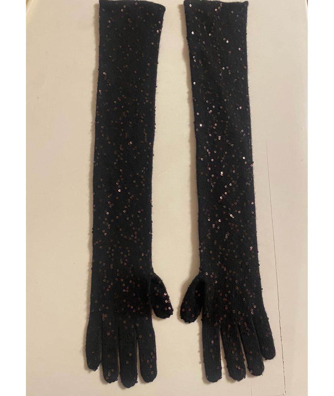 BRUNELLO CUCINELLI Черные кашемировые перчатки, фото 3
