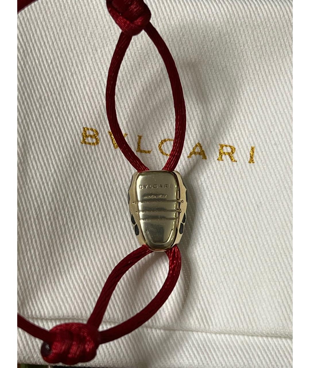 BVLGARI Бордовый металлический браслет, фото 3
