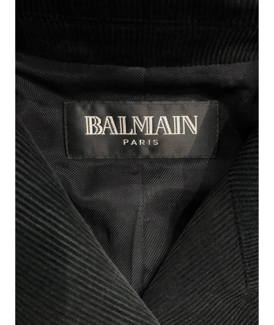 BALMAIN Черный хлопковый жакет/пиджак, фото 6