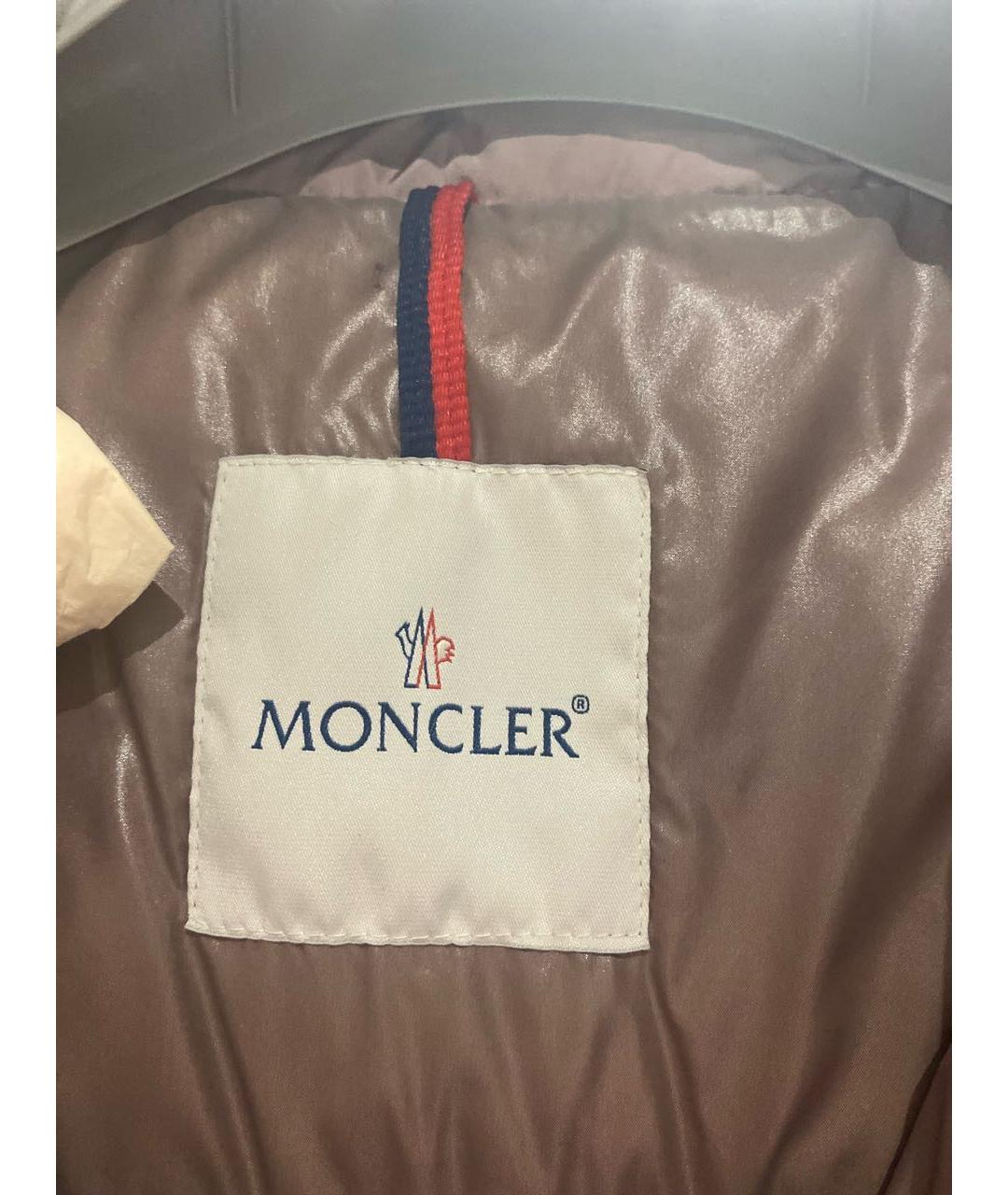 MONCLER Бежевый пуховик, фото 3