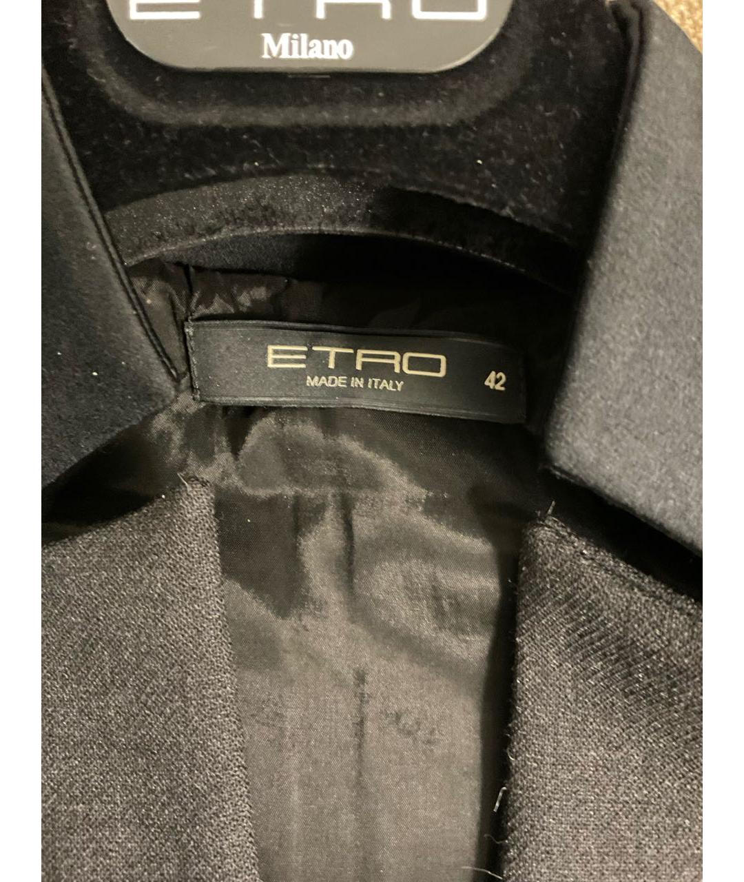 ETRO Серое шерстяное повседневное платье, фото 3