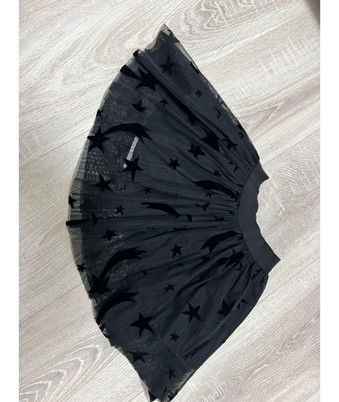 STELLA MCCARTNEY KIDS Черная полиэстеровая юбка, фото 4