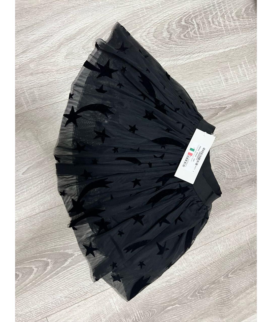 STELLA MCCARTNEY KIDS Черная полиэстеровая юбка, фото 2