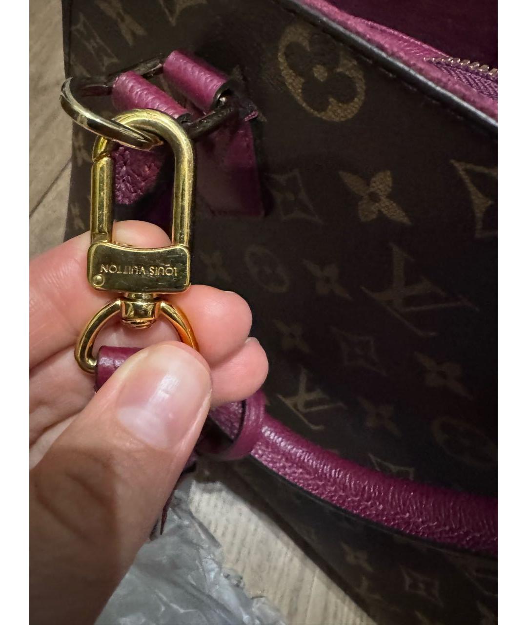LOUIS VUITTON Коричневая сумка с короткими ручками, фото 7