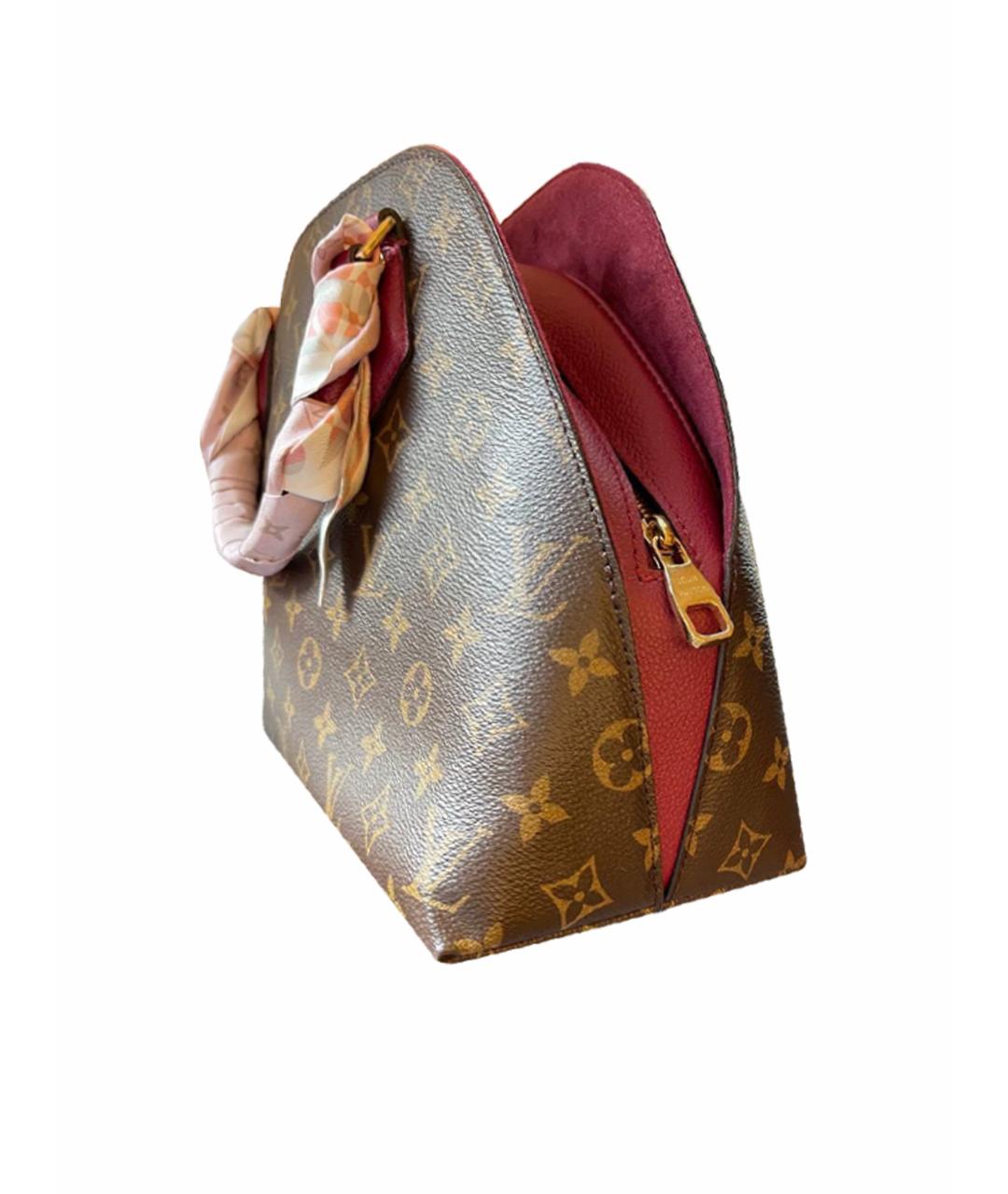 LOUIS VUITTON Коричневая сумка с короткими ручками, фото 2
