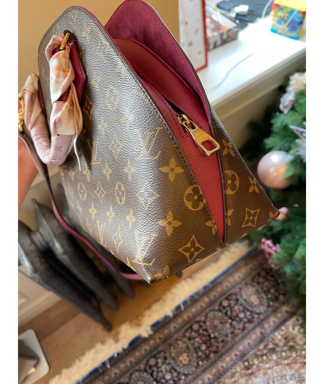 LOUIS VUITTON Коричневая сумка с короткими ручками, фото 5