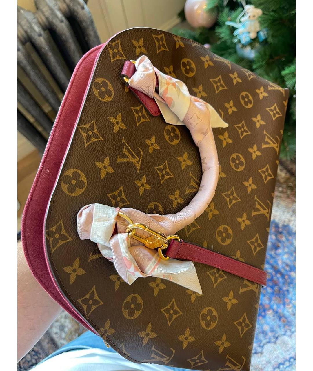 LOUIS VUITTON Коричневая сумка с короткими ручками, фото 6
