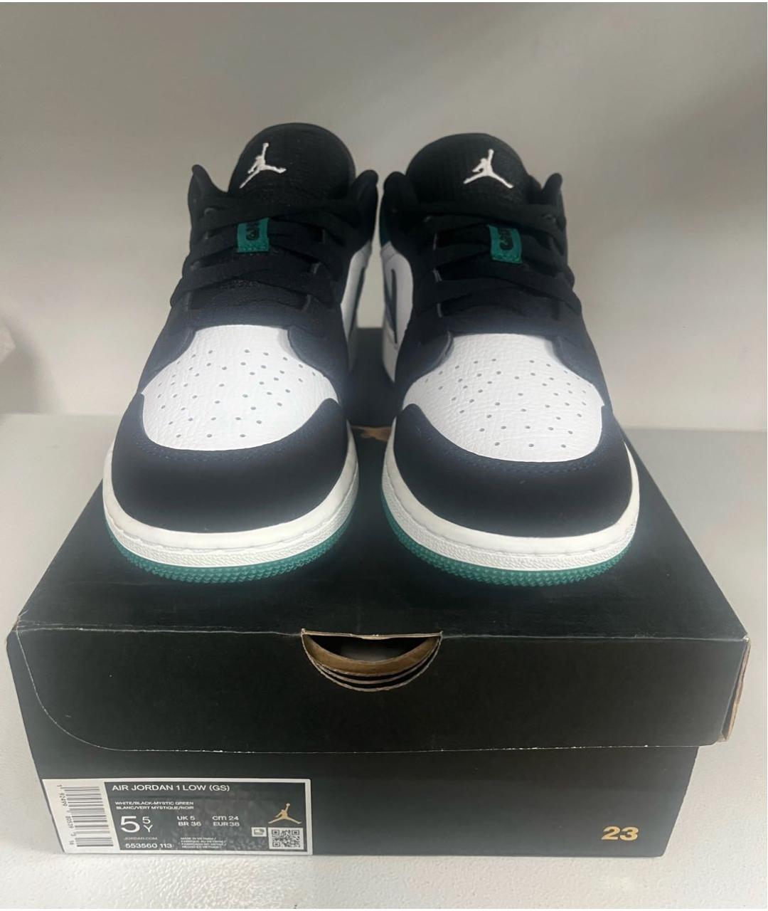 JORDAN Черные кроссовки из искусственной кожи, фото 3