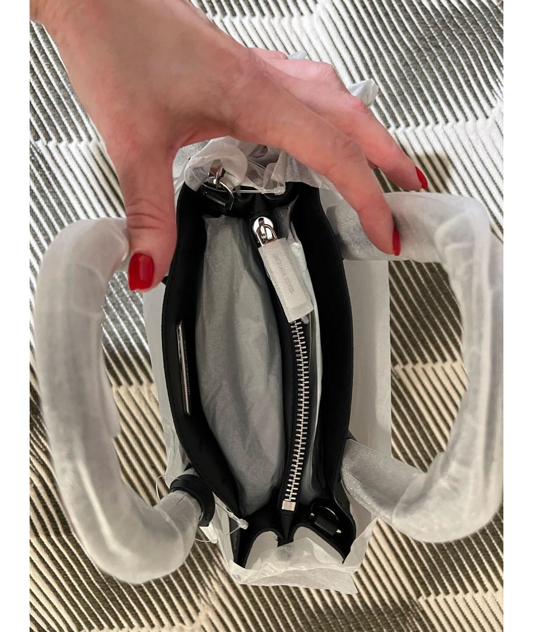 MICHAEL KORS Черная сумка через плечо из искусственной кожи, фото 4