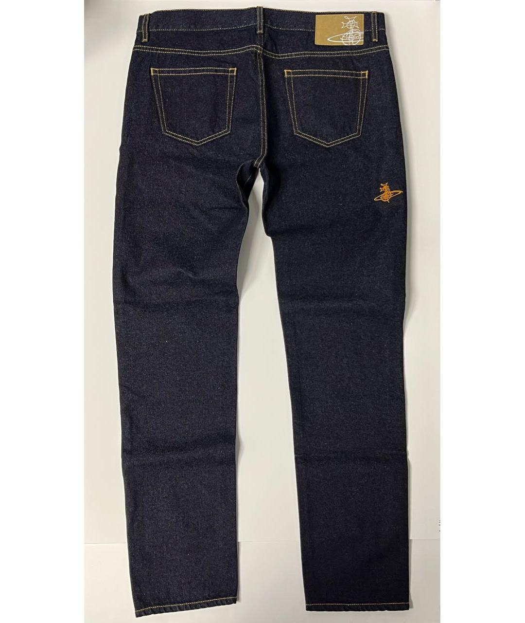 VIVIENNE WESTWOOD Темно-синие хлопковые джинсы скинни, фото 2