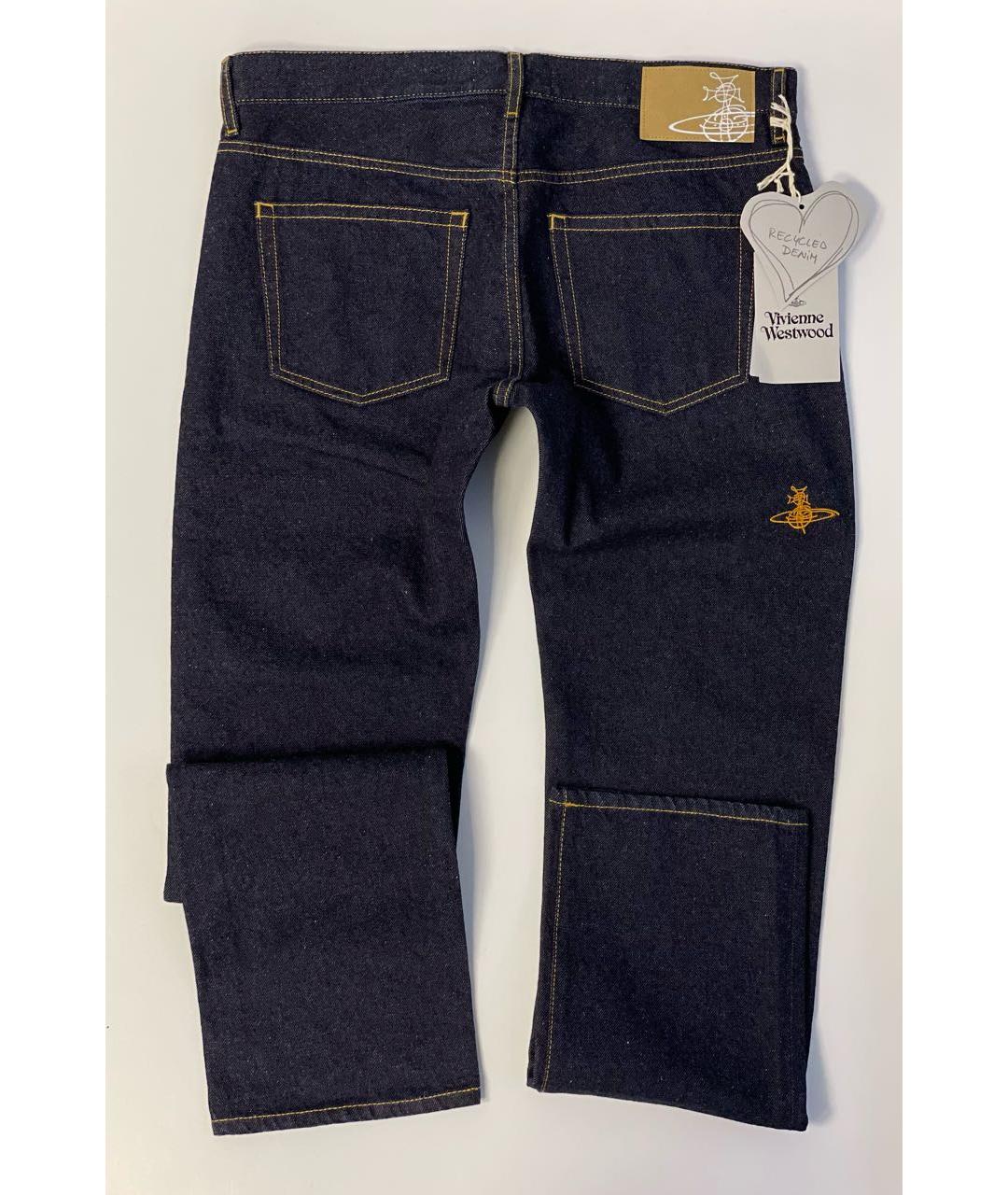 VIVIENNE WESTWOOD Темно-синие хлопковые джинсы скинни, фото 4