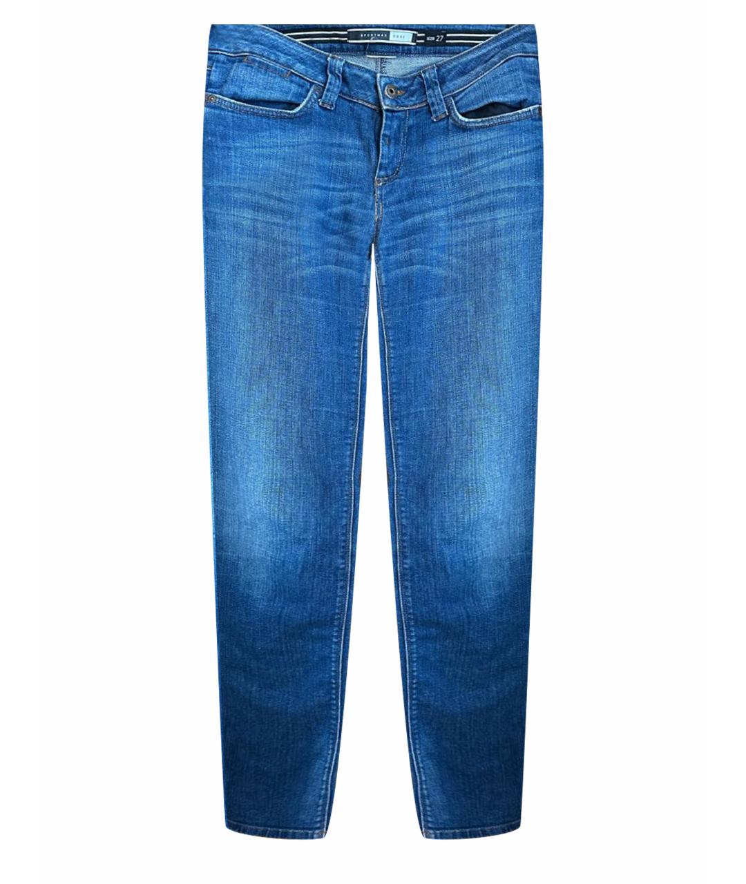SPORT MAX CODE Синие джинсы слим, фото 1
