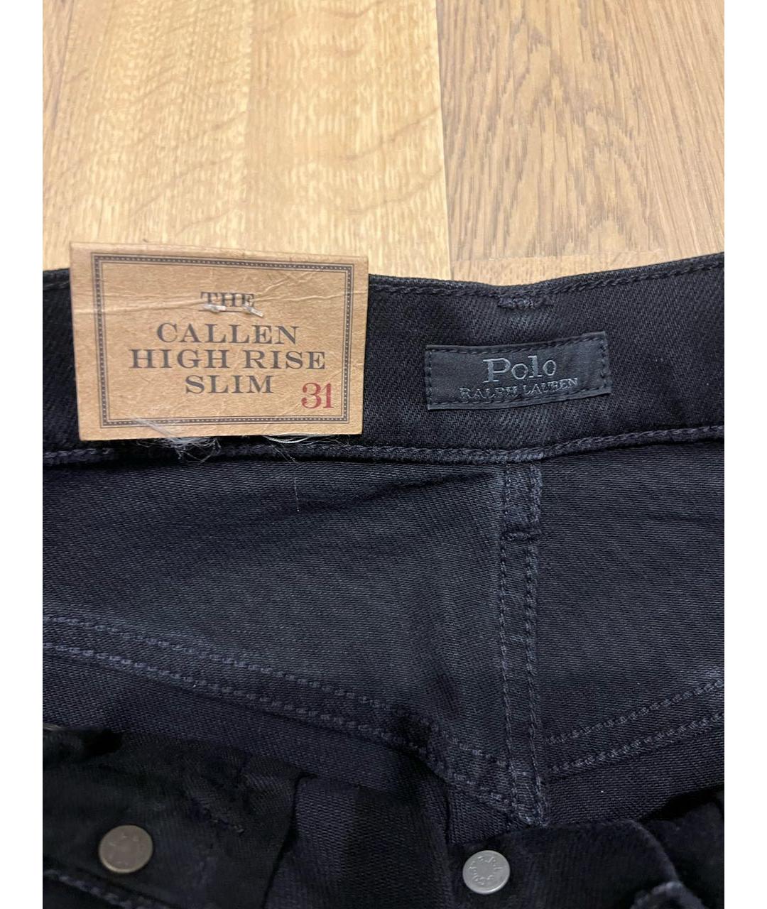 POLO RALPH LAUREN Черные прямые джинсы, фото 4