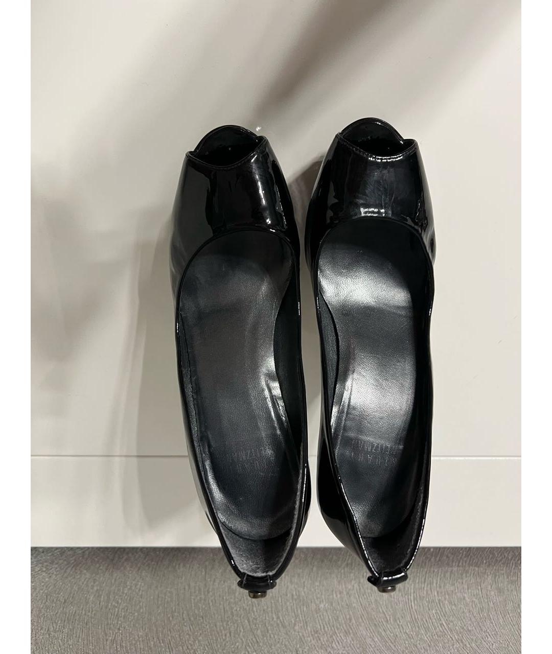 STUART WEITZMAN Черные туфли из лакированной кожи, фото 3